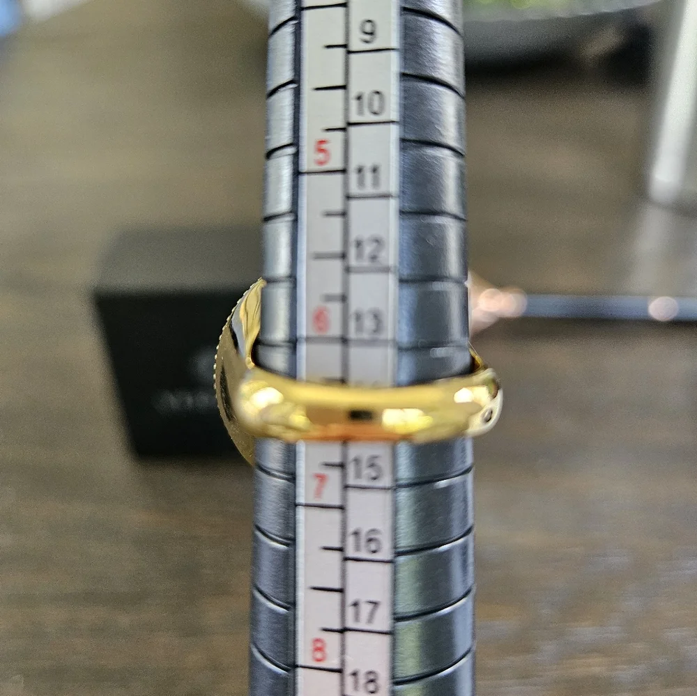 Versace Gold Medusa Unisex Ring - Picture 10 of 11